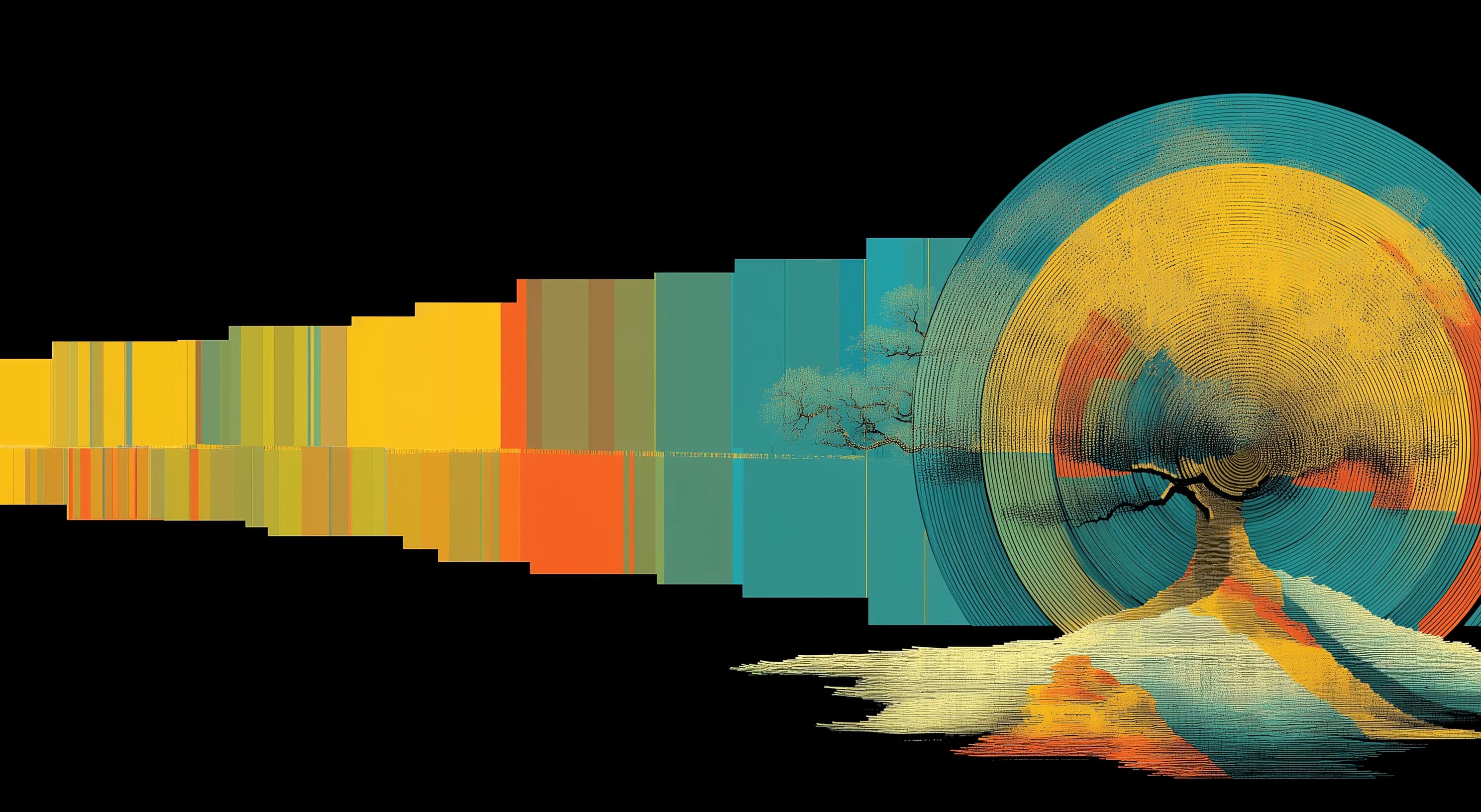 Three plants showing growth tiers